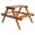 Masă picnic pentru copii cu umbrelă, 79x90x60 cm, lemn acacia GartenMobel Dekor