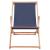 Scaun de plajă pliabil, albastru, textil și cadru din lemn  GartenMobel Dekor