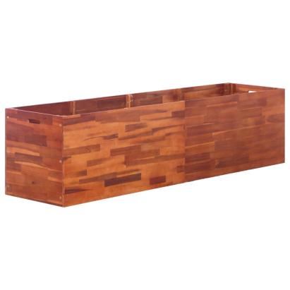 Strat înălțat de grădină, 200 x 50 x 50 cm, lemn de acacia GartenMobel Dekor