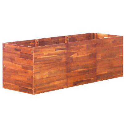 Strat înălțat de grădină, 150 x 50 x 50 cm, lemn de acacia GartenMobel Dekor