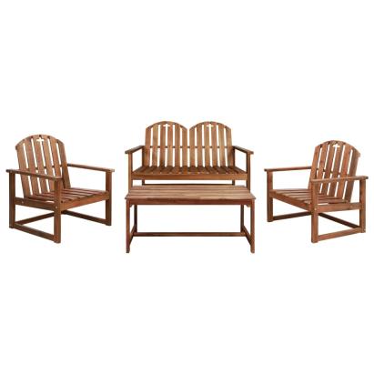 Set mobilier de grădină, 4 piese, lemn masiv de acacia  GartenMobel Dekor