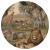 WallArt Tapet în formă de cerc „Animals of Africa”, 190 cm GartenMobel Dekor