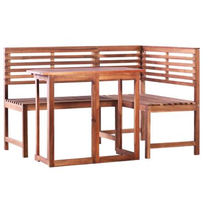 Set mobilier bistro, 2 piese, lemn masiv de acacia  GartenMobel Dekor