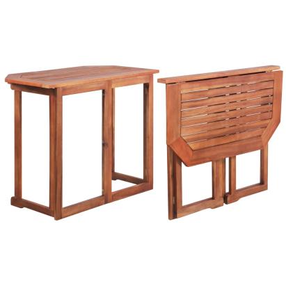 Masă de bistro, 90 x 50 x 75 cm, lemn masiv de acacia GartenMobel Dekor
