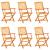 Set mobilier de exterior pliabil, 7 piese, lemn masiv de acacia GartenMobel Dekor