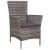 Set mobilier de exterior cu perne, 9 piese, gri, poliratan   GartenMobel Dekor
