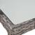 Set mobilier de exterior cu perne, 9 piese, gri, poliratan   GartenMobel Dekor