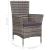 Set mobilier de exterior cu perne, 5 piese, gri, poliratan   GartenMobel Dekor