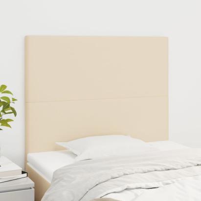 Tăblii de pat, 2 buc, crem, 100x5x78/88 cm, textil GartenMobel Dekor