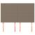 Tăblii de pat, 4 buc, gri taupe, 72x5x78/88 cm, textil GartenMobel Dekor