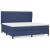 Pat box spring cu saltea, albastru, 200x200 cm, textil GartenMobel Dekor