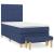 Pat box spring cu saltea, albastru, 90x200 cm, textil GartenMobel Dekor