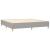 Pat box spring cu saltea, gri deschis, 200x200 cm, textil GartenMobel Dekor