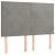 Pat box spring cu saltea, gri deschis, 140x190 cm, catifea GartenMobel Dekor