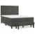 Pat box spring cu saltea, gri închis, 140x190 cm, catifea GartenMobel Dekor