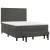 Pat box spring cu saltea, gri închis, 140x200 cm, catifea GartenMobel Dekor