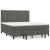 Pat box spring cu saltea, gri închis, 160x200 cm, catifea GartenMobel Dekor
