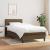 Pat box spring cu saltea, maro închis, 80x200 cm, textil GartenMobel Dekor