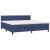 Pat box spring cu saltea, albastru, 200x200 cm, textil GartenMobel Dekor