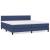Pat box spring cu saltea, albastru, 200x200 cm, textil GartenMobel Dekor