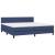 Pat box spring cu saltea, albastru, 200x200 cm, textil GartenMobel Dekor