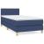 Pat box spring cu saltea, albastru, 90x200 cm, textil GartenMobel Dekor