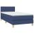 Pat box spring cu saltea, albastru, 90x200 cm, textil GartenMobel Dekor