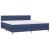 Pat box spring cu saltea, albastru, 200x200 cm, textil GartenMobel Dekor