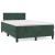 Pat box spring cu saltea, verde închis, 120x200 cm, catifea GartenMobel Dekor