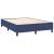 Pat continental cu saltea, albastru, 140x200cm, material textil GartenMobel Dekor