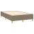 Pat box spring cu saltea, gri taupe, 120x200 cm, textil GartenMobel Dekor