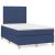 Pat box spring cu saltea, albastru, 120x200 cm, textil GartenMobel Dekor