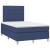 Pat box spring cu saltea, albastru, 120x200 cm, textil GartenMobel Dekor