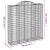 Coșuri gabion arcuite, 11 buc 200x50x200/220cm, fier galvanizat GartenMobel Dekor