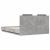 Cadru de pat cu tăblie gri beton 120x200 cm lemn prelucrat GartenMobel Dekor