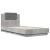 Cadru de pat cu tăblie gri beton 100x200 cm lemn prelucrat GartenMobel Dekor