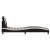 Cadru de pat cu lumini LED negru/alb 80x200 cm piele ecologică GartenMobel Dekor