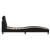 Cadru de pat cu lumini LED, negru, 90x190 cm, piele ecologică GartenMobel Dekor