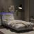 Cadru de pat cu lumini LED, alb, 90x190 cm, piele ecologică GartenMobel Dekor