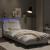 Cadru de pat cu lumini LED, alb, 90x200 cm, piele ecologică GartenMobel Dekor