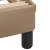 Cadru de pat cu LED, cappuccino, 100x200 cm, piele ecologică GartenMobel Dekor