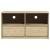 Dulap TV "SAUDA", stejar, 99x43x55 cm, lemn masiv de pin	 GartenMobel Dekor