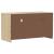 Dulap TV "SAUDA", stejar, 99x43x55 cm, lemn masiv de pin	 GartenMobel Dekor