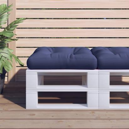 Pernă pentru paleți, bleumarin, 60x60x12 cm, textil GartenMobel Dekor