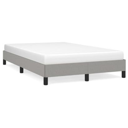 Cadru de pat, gri deschis, 120x190 cm, material textil GartenMobel Dekor