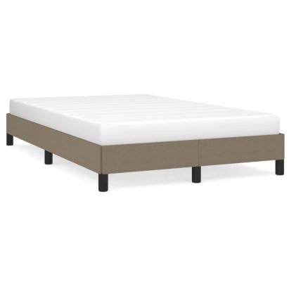 Cadru de pat, gri taupe, 120x190 cm, material textil GartenMobel Dekor