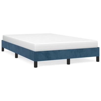 Cadru de pat, albastru închis, 120x190 cm, material textil GartenMobel Dekor