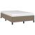 Cadru de pat, gri taupe, 120x190 cm, material textil GartenMobel Dekor