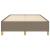 Cadru de pat, gri taupe, 120x190 cm, material textil GartenMobel Dekor