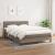 Pat continental cu saltea gri taupe 140x200 cm material textil GartenMobel Dekor